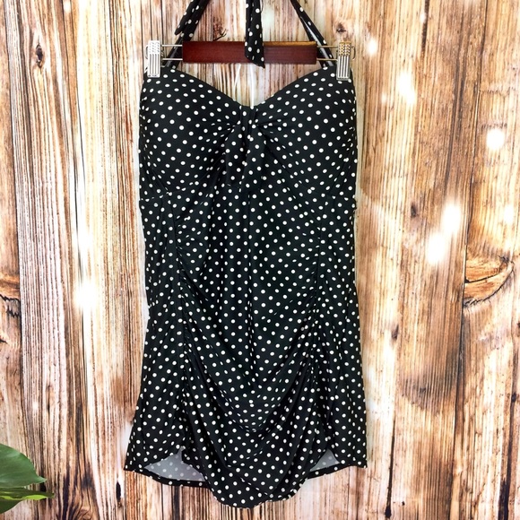 MERONA POLKA DOT RETRO STYLE ONE PIECE SWIMSUIT - Picture 3 of 14